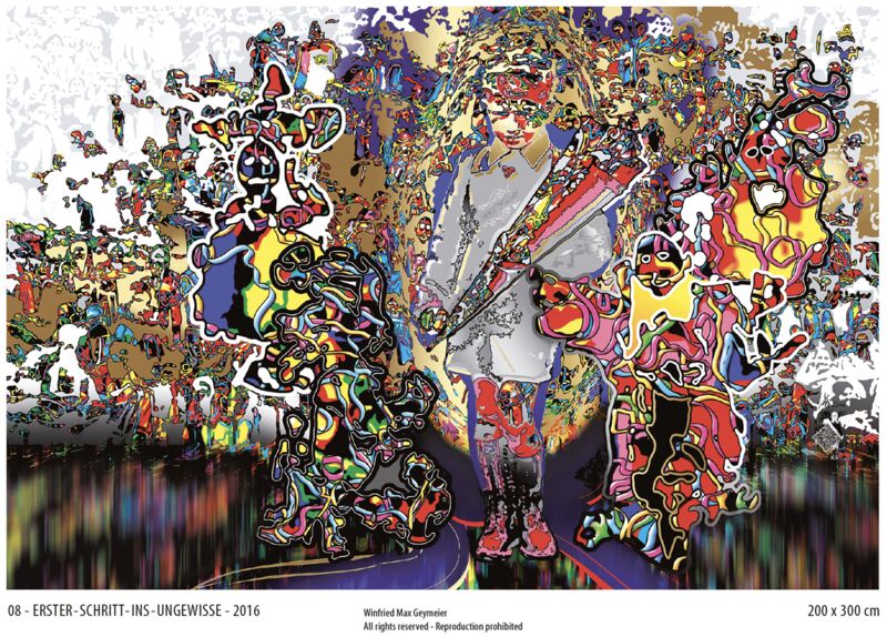 Erster Schritt ins Ungewisse - a Digital Art by Geymeier Winfried Max